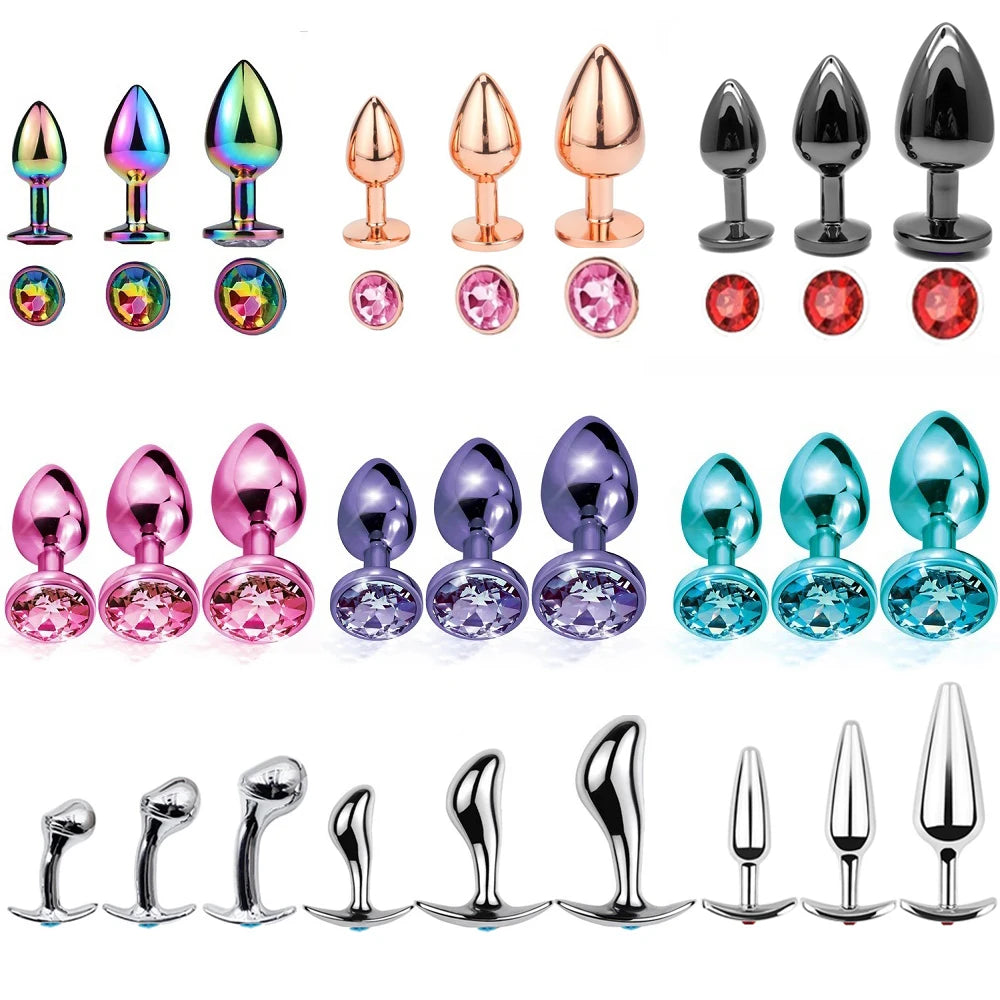 Range of Metal Anal Plug Sets