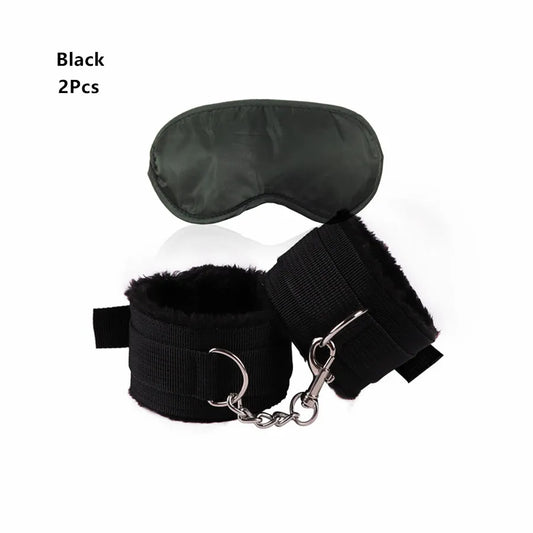 Adjustable Handcuffs with Blindfold