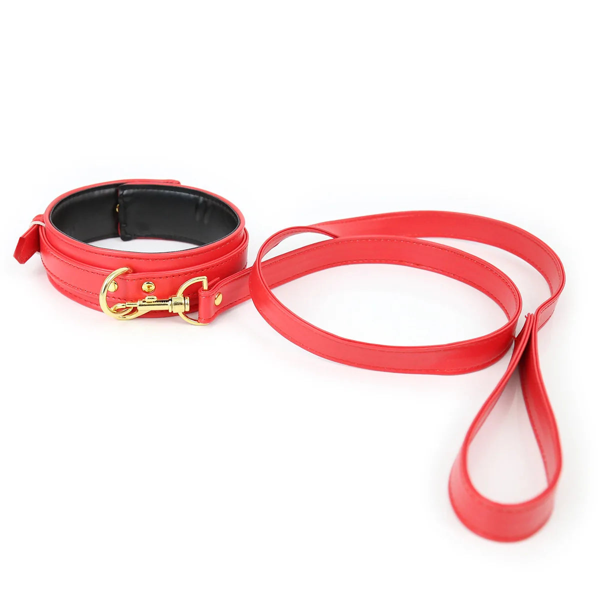 Thierry Leather Collar With Leash