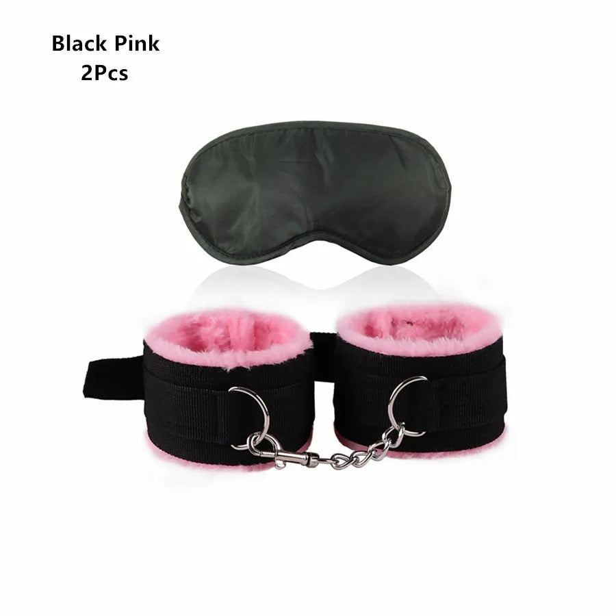 Adjustable Handcuffs with Blindfold