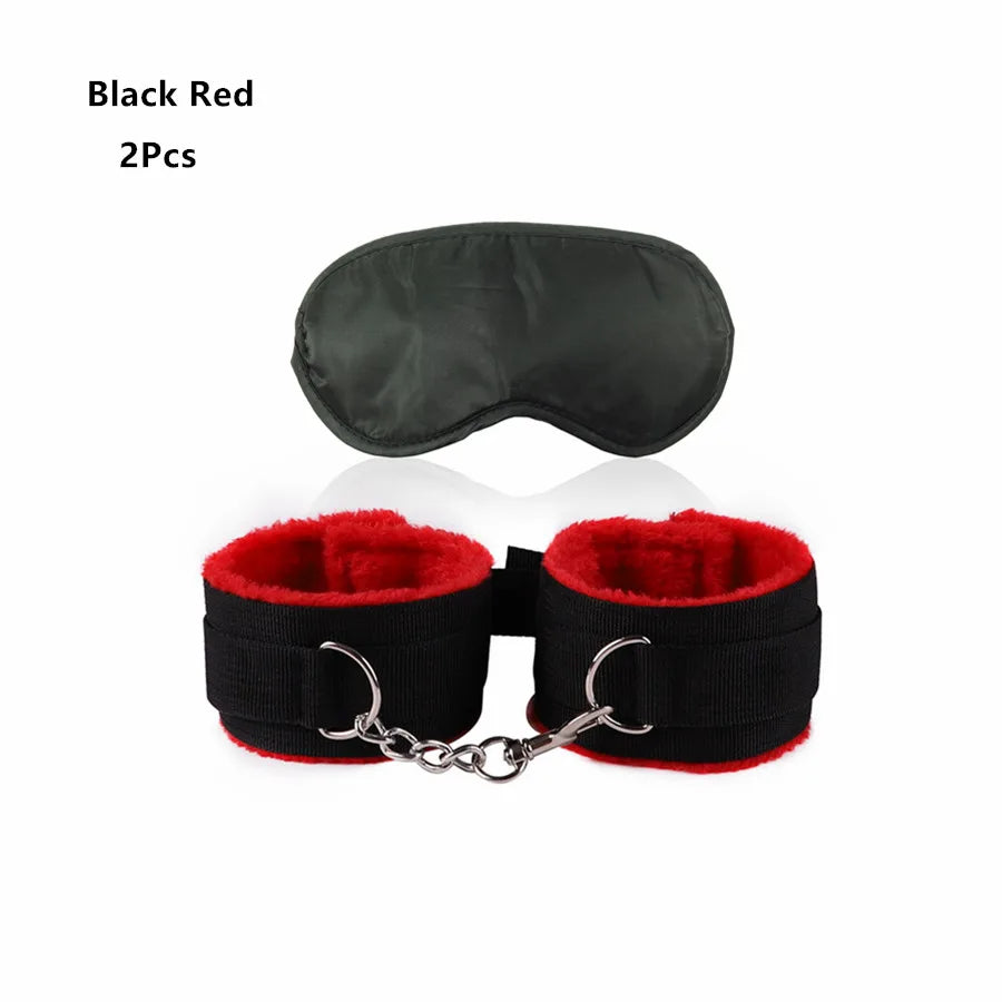 Adjustable Handcuffs with Blindfold