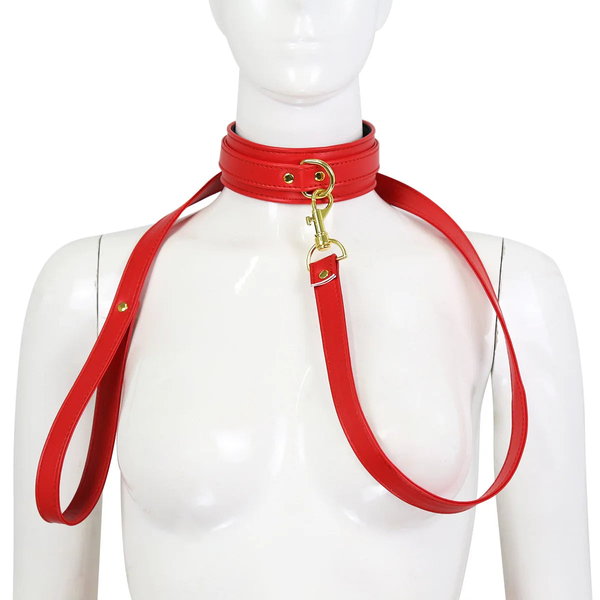 Thierry Leather Collar With Leash