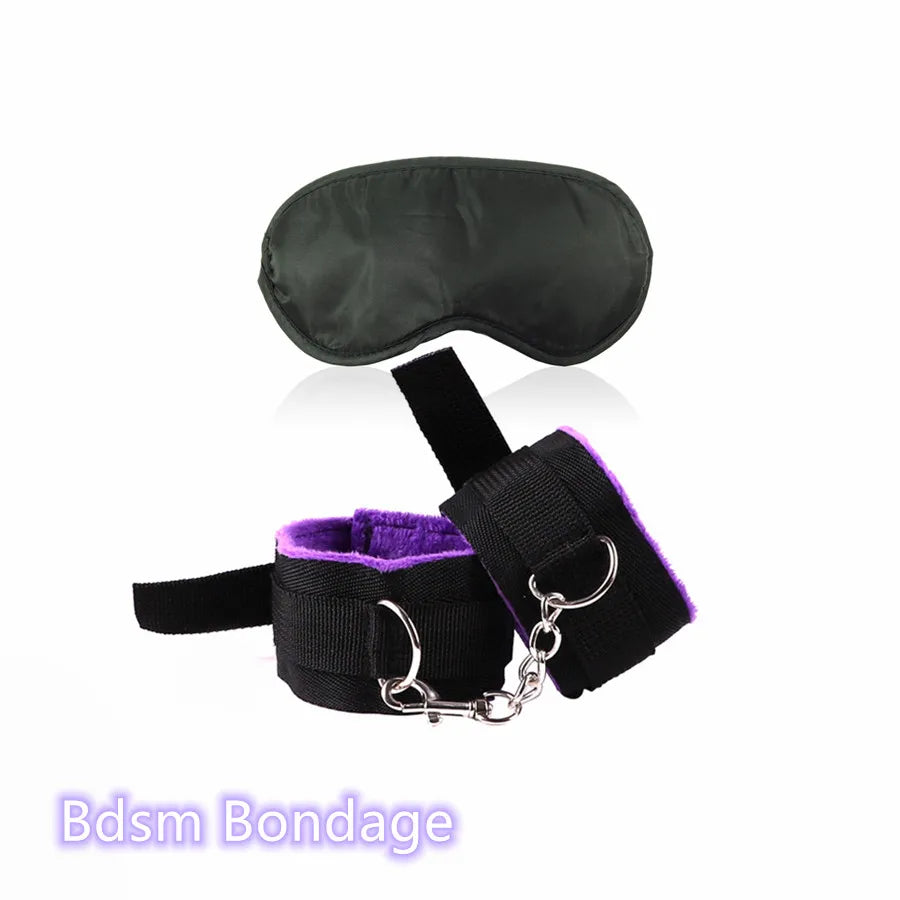 Adjustable Handcuffs with Blindfold