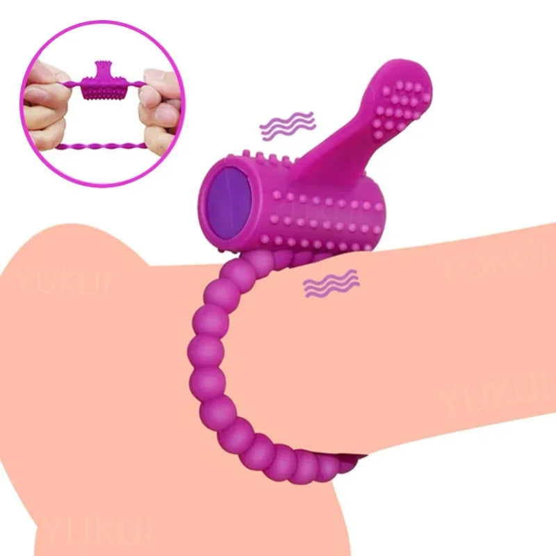 Vibrating Dual Pleasure Cock Ring