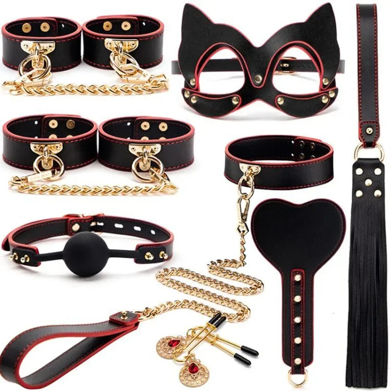 Kings & Queens Leather Bondage Set