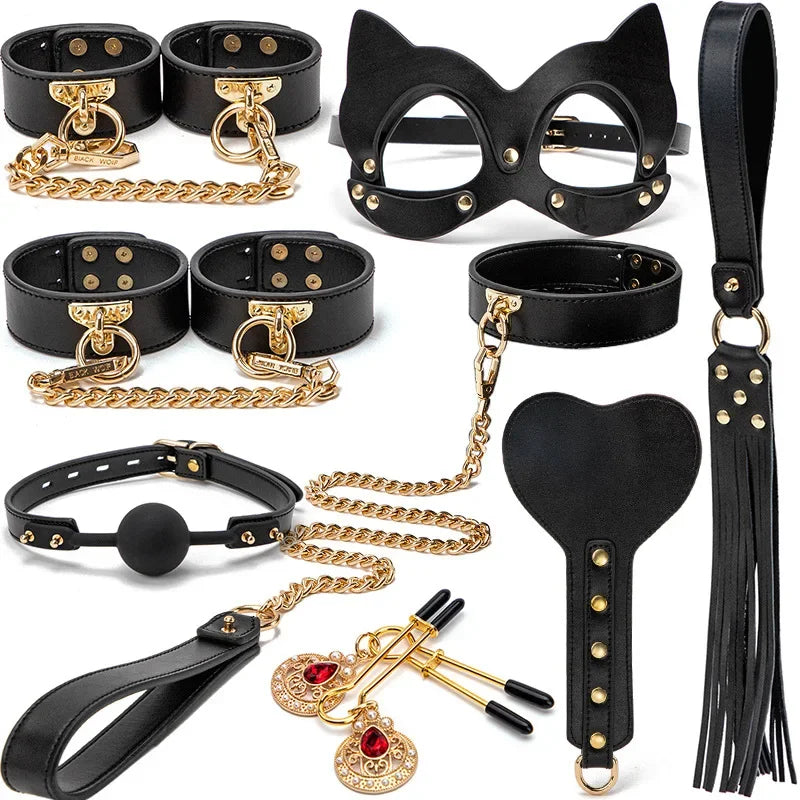 Kings & Queens Leather Bondage Set